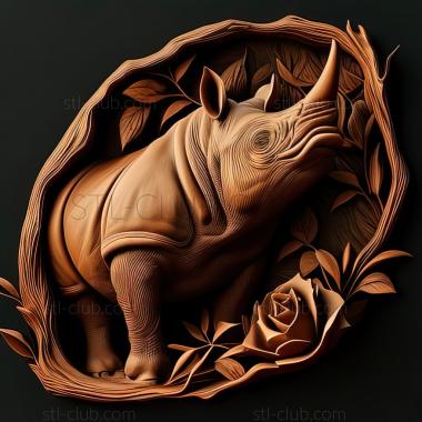 3D model st rhinocerose (STL)